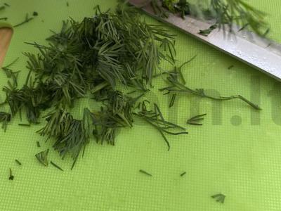 Baltyminės salotos su vištiena ir daržovėmis Žingsnis 4