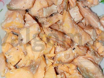 Šaltai rūkyto avokado, lašišos ir krevečių terina Žingsnis 1