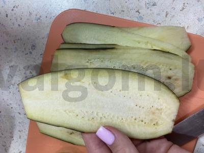 Baklažanų suktinukai "Močiutės liežuviai" Žingsnis 1