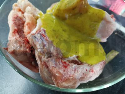 Vištiena garstyčių padaže su bulvėmis Žingsnis 2