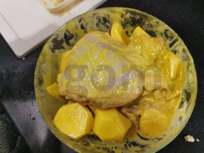 Vištiena garstyčių padaže su bulvėmis Žingsnis 5