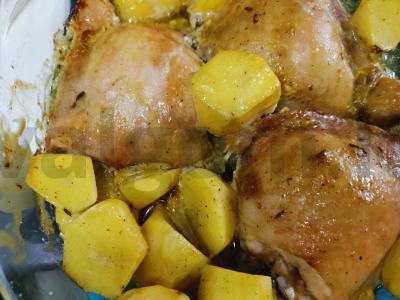 Vištiena garstyčių padaže su bulvėmis Žingsnis 7