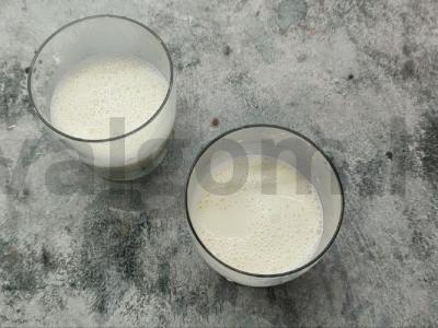 Ryški citrusinių vaisių panna cotta su mandarinais Žingsnis 2