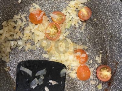 Grikių makaronai su vištiena ir grietinėle Žingsnis 5