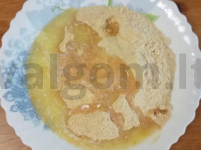 A la grietinės sūrio pyragas. Žingsnis 3