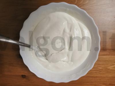 A la grietinės sūrio pyragas. Žingsnis 7