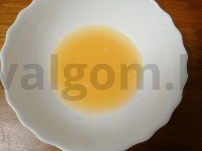 A la grietinės sūrio pyragas. Žingsnis 11