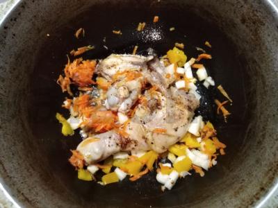 Gardūs pavasario suktinukai su vištiena sultinyje su daržovėmis Žingsnis 3