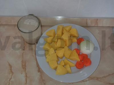 Naminė rausvosios lašišos sriuba Žingsnis 3