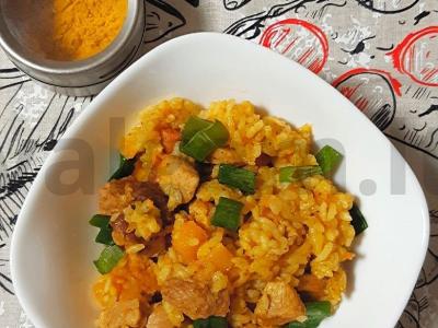 Aromatizuotas moliūgų karis su kiauliena pagrindine nuotrauka