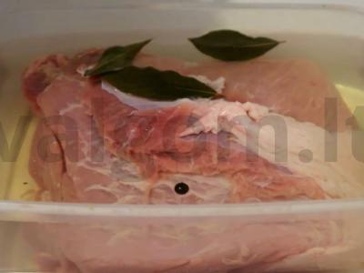 Sūryme marinuota naminė šoninė Žingsnis 3