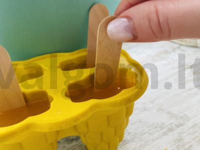 Mango ir mandarinų vaisių ledai. Žingsnis 6