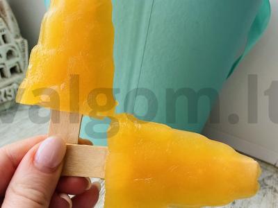 Mango ir mandarinų vaisių ledai. Žingsnis 7