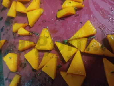 Moliūgų salotos su vytinta mėsa Žingsnis 4