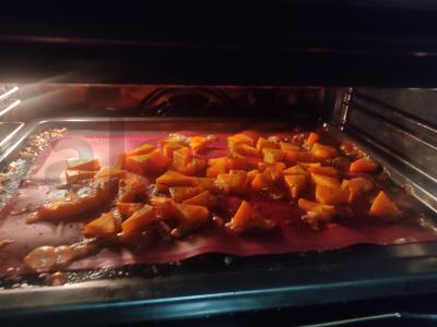 Moliūgų salotos su vytinta mėsa Žingsnis 5