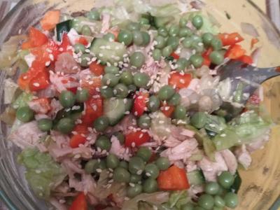 Aisbergo salotos su kalakutiena Žingsnis 6