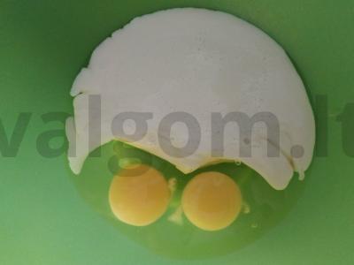 Blynai ant ryazhenka be cukraus Žingsnis 1