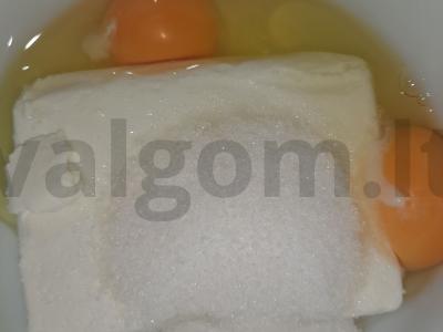 Mėlynių sūrio pyragėliai Žingsnis 1