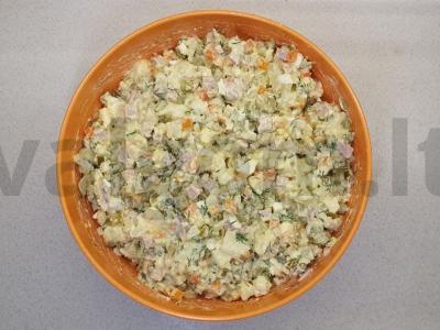 Olivier su kumpiu Žingsnis 3