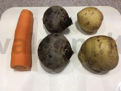 Keptų daržovių vinaigretė Žingsnis 1