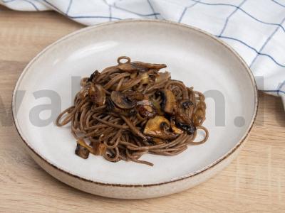 Soba su karališkaisiais grybais ir unagi padažu Žingsnis 5