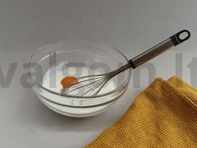 PP ryžių miltų blyneliai Žingsnis 1