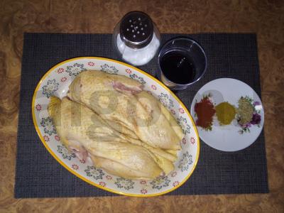 Raudonajame vyne marinuota antis su moliūgais Žingsnis 1