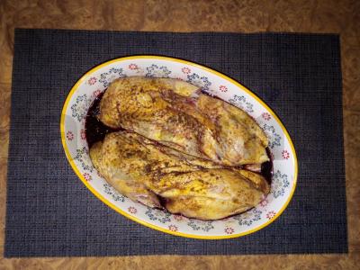 Raudonajame vyne marinuota antis su moliūgais Žingsnis 2