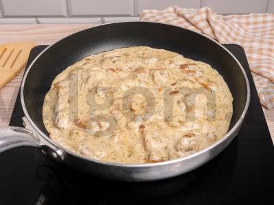 Padažas su miško grybais ir karbonadu Žingsnis 4