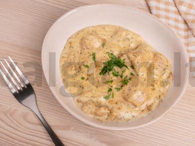 Padažas su miško grybais ir karbonadu Žingsnis 5