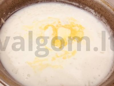 Ryžių košė su pienu ir sultenėmis Žingsnis 3