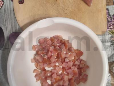 Salotos "Bitėms" su vištienos carpaccio Žingsnis 1