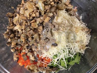 Vištienos keksiukai su grybais Žingsnis 5