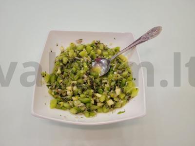 Kivių salsa mėsai ir žuviai Žingsnis 4