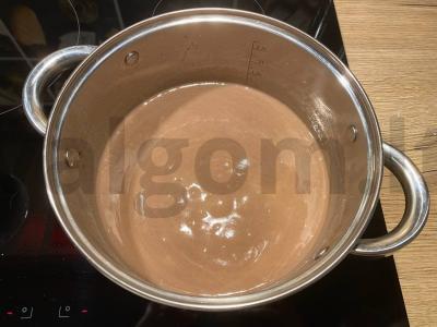 Lengvas šokoladinis pudingas Žingsnis 1