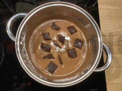 Lengvas šokoladinis pudingas Žingsnis 2