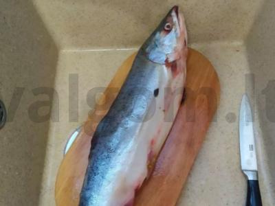 Rausvoji lašiša orkaitėje Žingsnis 1