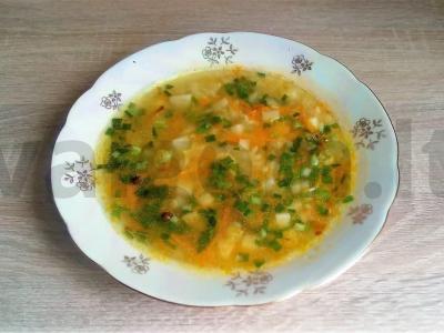 Aromatinga gavėnios sriuba su ryžiais pagrindine nuotrauka