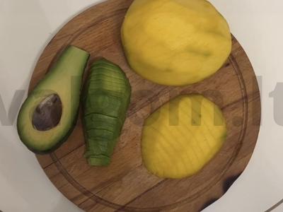 Avokadų ir mangų kokteilis. Žingsnis 1