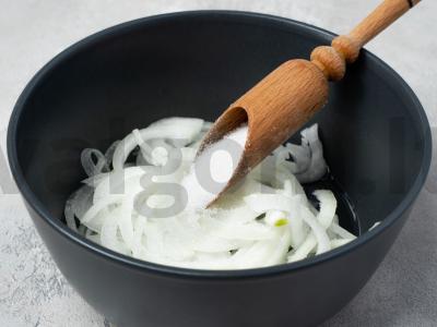Salotos su kukurūzais ir vištienos širdelėmis Žingsnis 2