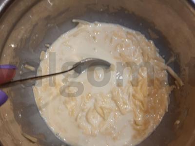 Makaronai su rūkyta šonine Žingsnis 3