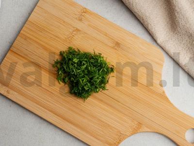 Įdaryti kiaušiniai su brinza ir česnakais Žingsnis 2