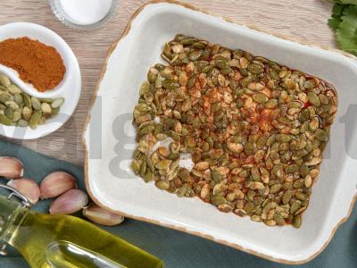 Ant grotelių kepti kukurūzai su kalendromis Žingsnis 1