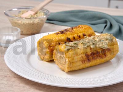 Ant grotelių kepti kukurūzai su kalendromis Žingsnis 3