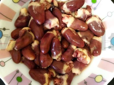 Vištienos širdelių kebabai sojų ir citrinų marinate Žingsnis 1