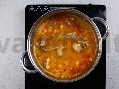 Kapustniakas su ėriena ir raugintais kopūstais Žingsnis 6