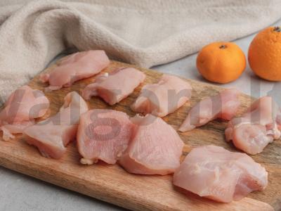 Kepta vištienos krūtinėlė su mandarinais Žingsnis 1