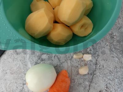 Keptos bulvės Žingsnis 1