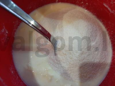 Manniki su grietine "Širdingas" Žingsnis 2