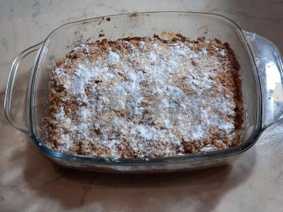 Trupiniai su obuoliais, cinamonu ir avižomis pagrindine nuotrauka